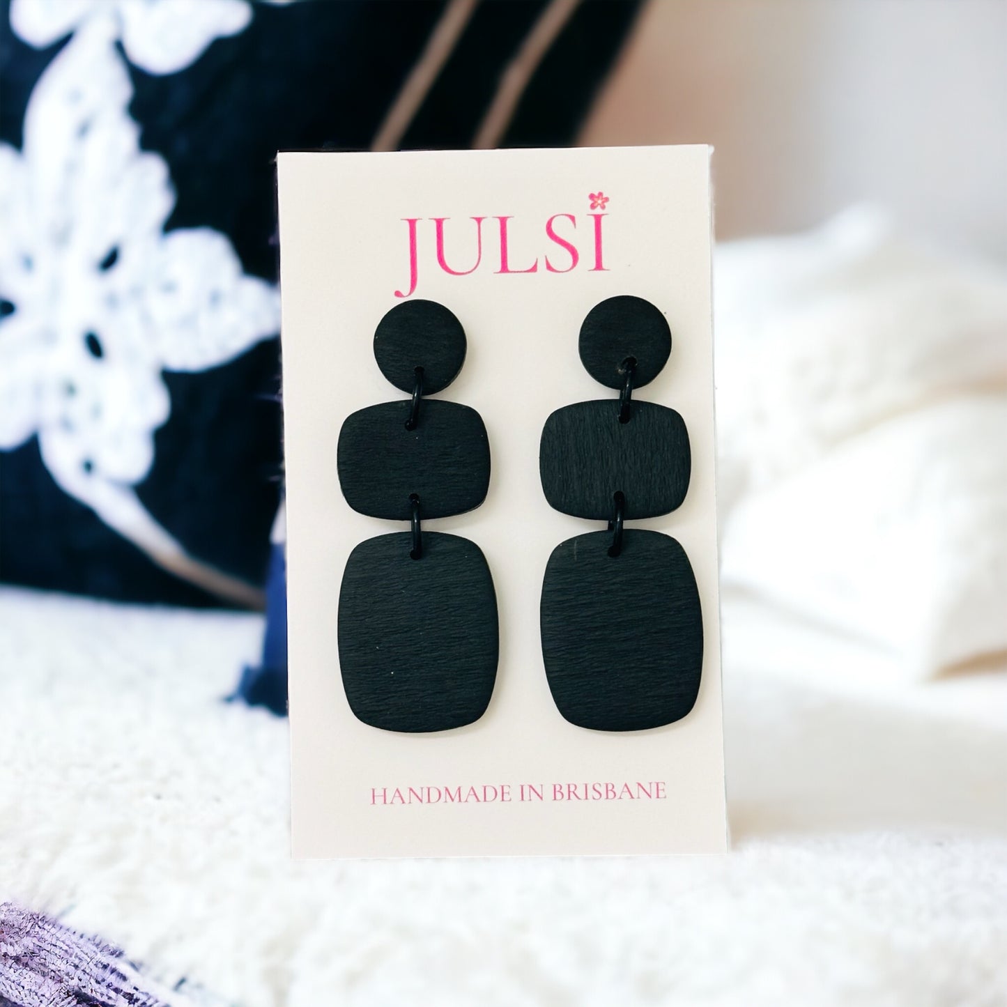 Black Statement Earrings