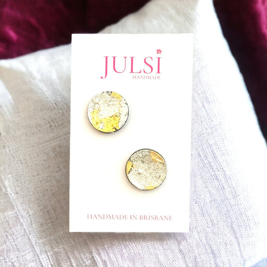 Gold & Silver Round Studs